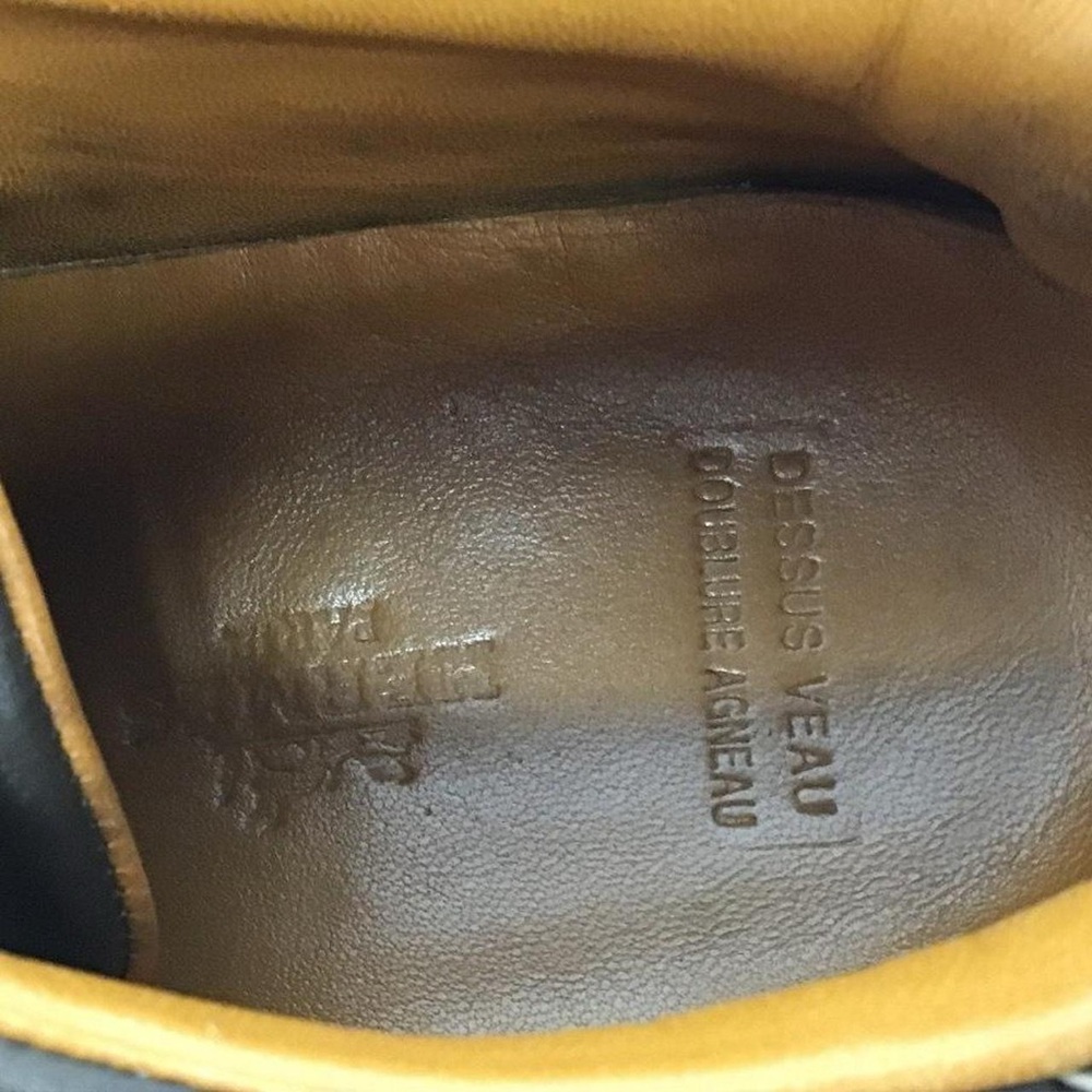 Hermes leather sneakers brown - Picture 3 of 7
